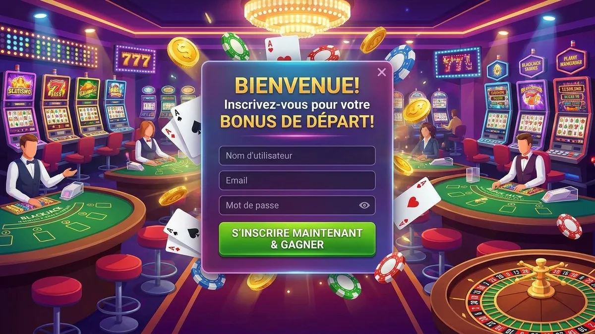 Inscription avec bonus